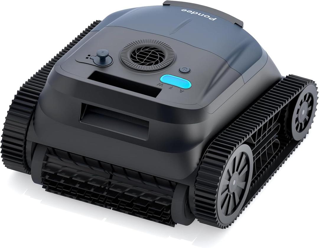 Pondee X5 Robotic Pool Vacuum for Inground Pools,Cordless Vacuum Cleaner | One Click, Smart Navigation, 4 Cleaning Modes, 180-Min Runtime, 5500 GPH Suction, Covers up to 3,229 sq.ft, Wall & Waterline