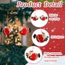 2 Pcs Christmas Ornament Tree Decorations 3D Resin Funny Santa Claus Hanging Ornaments with Design for Indoor and Outdoor Christmas Trees Pendant Holiday Decor (Styl 1)