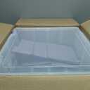 ArtBin Super Satchel Double Deep Compartment Box with Purple Accents in a 3 Pack - Art Storage with 8 Removable Compartments, Smart Closure for Craft Supplies (Purple - Pack of 3)