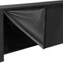 Honest 8ft Firewood Rack Cover, Heavy Duty Waterproof 600d Oxford Outdoor Firewood Storage Cover with Zipper and Openable Front Flap, Cover Only