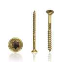 3 x 2 Inch Epoxy Coated Exterior Wood and Fence Screws #8 x 2, Torx/Star Drive,Coarse Thread, Outdoor Rust Resistant Decking Screw, Bronze, 160 Pieces
