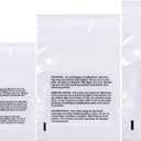 Poly Bags with Suffocation Warning 4x6", 5x7", 6x9", 8x10" - Small Combo Pack of 400 (100 each size) - Clear Poly Bags by Retail Supply Co - Resealable