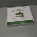 30Pcs Adhesive Castor Oil Patch with 7oz Organic Castor Oil Cold Pressed, Cotton Caster Oil Pack Wrap for Waist Back Neck Arm Belly