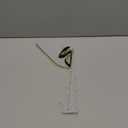 Over-The-Door Mirror Hanger, Adjustable 13.6 in Door Mirrors Hanger with Protective Lining, Prevent Scratches, 2 Pcs Mirrors Brackets Perfect Height and Fit (Mirror Not Included) - White