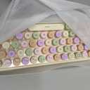 2.4G Wireless Keyboard & Mouse Combo, Portable%60 Small Typewriter Keyboard for Office PC Computer Laptop Desktop Windows (Skin Tone)