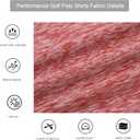 Alex Vando Mens Golf Shirt Moisture Wicking Quick-Dry Short Sleeve Casual Polo Shirts for Men (Small, Red)