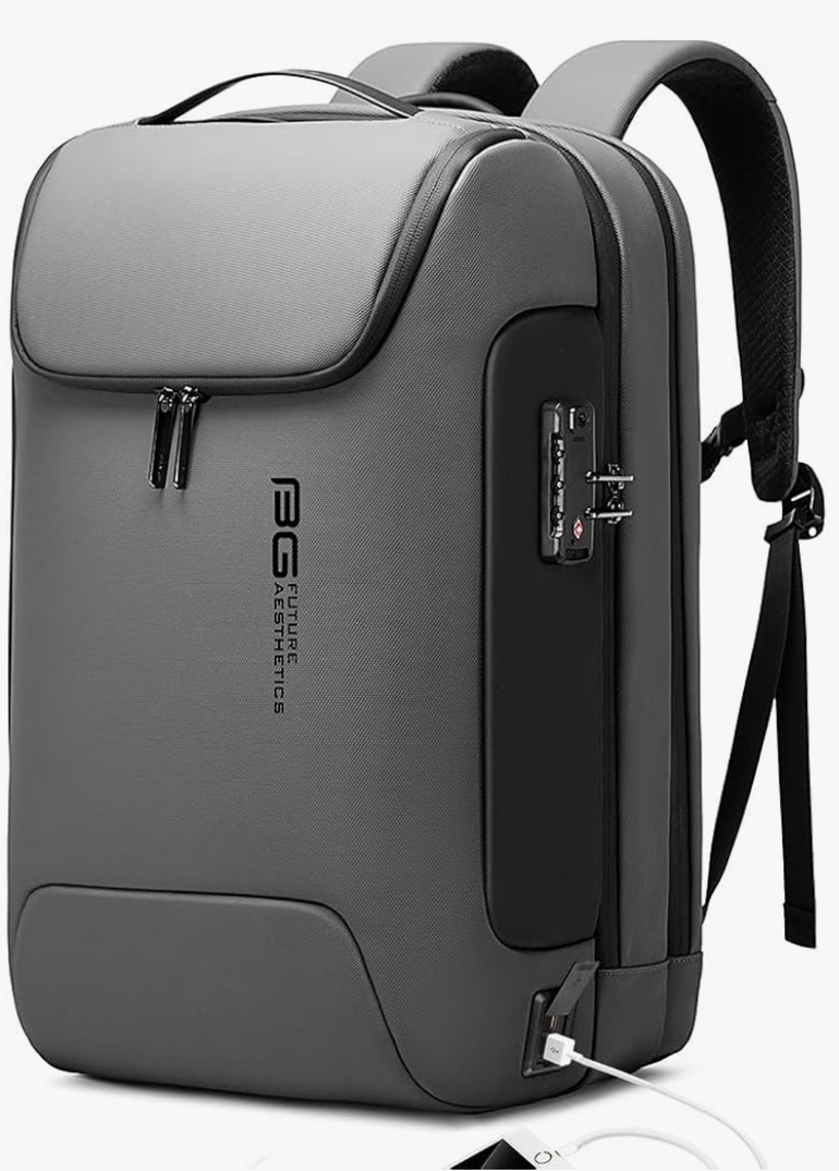 BANGE Anti Theft Backpack With TSA Lock,Waterproof Backpacks With YKK Zipper, High Tech Business Backpack For Men And Women, Laptop Backpack Fits For 17.3 Inch Notebook