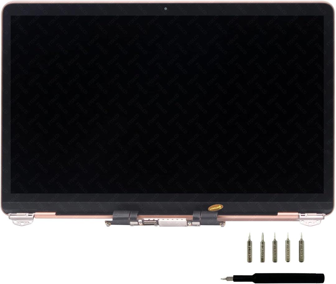 LCDOLED Replacement 13.3 inches 2560x1600 Full LCD Screen Complete Top Assembly for MacBook Air Retina 13" A1932 Late 2018 2019 EMC 3184 MRE82 MREA2 MVFH2 MVFJ2 (Rose Gold)