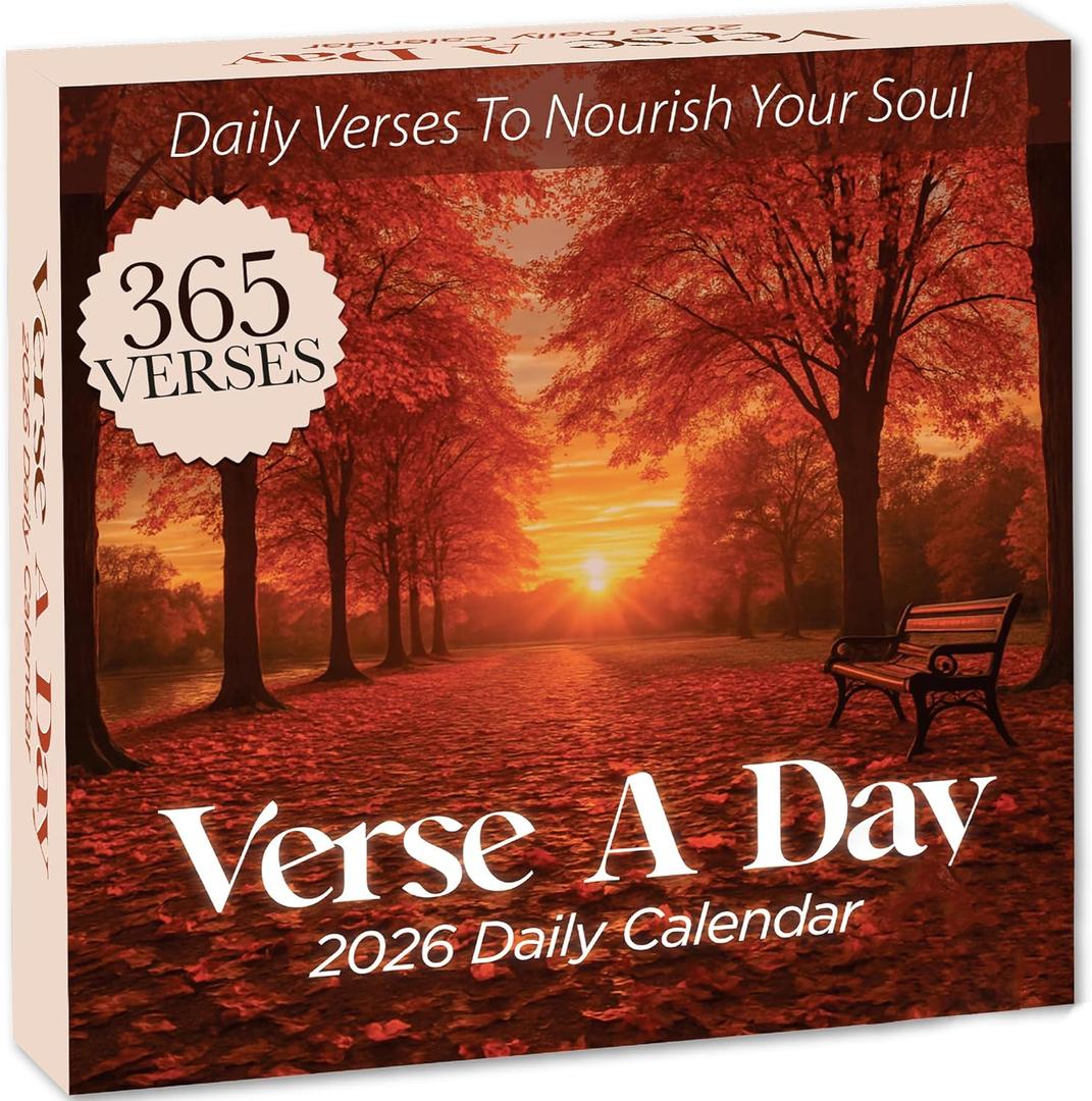 2026 Verse A Day Bible Calendar | 365 Christian Verses from the NIV Bible to Inspire Your Daily Devotional, Positive Motivational & Inspirational Daily Verses for Men & Women to Inspire Your Walk With God