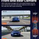 TORVO TD3 4K+2K Dash Cam with App, Camera for Car Front and Back with 5G WiFi & GPS, Free 64GB Card, Night Vision Dashcam Front Cameras 24/7 Recording When Car is Off, Security Camera for Cars