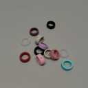 12 Pack Ring Cover Compatible with Oura Ring Gen 4/4 Ceramic, Oura Ring Gen 3 Horizon/Heritage, Surport Charging with Cover on, Anti-Scratch Elastic Silicone Rings Protector for Men Women Working Out (2Black+2Clear+2Star+6 other colors)