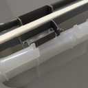 IRIS USA Dog Food Storage Container 50 lbs, with Removable Rolling Wheels & Included Scoop, for Dog Cat Bird and Other Pets, Food Storage Bin, Keep Fresh, Made in USA, Clear/Dark Gray