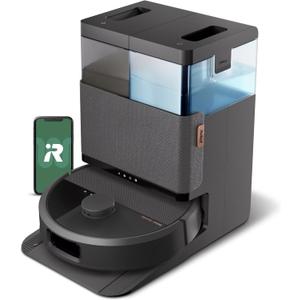 iRobot Roomba 505X Robot Vacuum & Mop Combo, 70x More Suction, Multifunction Dock, 75 Day Self-Emptying, Self-Cleaning & Hot Dry, Lifting Spinning Mop Pads, AI Obstacle Avoidance, Ideal for Pet Hair