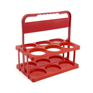 Drink Carrier with Handle, Reusable Drink Carrier for Large Drinks, Drink Carrier for Food Delivery (Red)