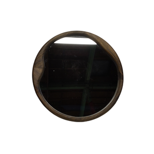20" Round Wooden Mirror