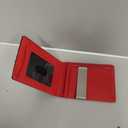 RUNBOX Slim Money Clip Wallets for Men RFID Blocking 11 Card Holder Minimalist Small Leather Bifold Men's Front Pocket Wallet Gift Box (Carbon Black n Red)