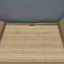 Honygebia Bamboo Decorative Storage Boxes - Set of 3 Woven Lined Storage Basket with Lids, Beige Wicker Lidded Baskets for Home Kitchen Shelf Organizer Decor