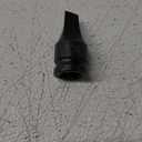 1/2-inch Drive Slotted Screwdriver Bit Socket/Drag Link Socket, 7/16" Width x 0.05" Thickness Tip, Heat-Treated Cr-Mo Alloy Steel