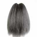 Salt and Pepper Braiding Hair 12 Inch Pre Stretched Hair Short Straight Crochet Braids Yaki Texture Synthetic Fiber 8 Packs (Salt and Pepper)