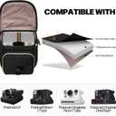 Camera Sling Bag Compatible with Polaroid Now 2nd/3rd Instant Camera, Crossbody Bag with Adjustable Strap, Black
