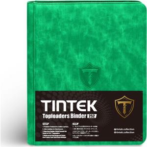 9-Pocket Trading Card Binder Album for Top Loader Cards – Holds 252 Cards, Compatible with 3" x 4" Sleeves, Card Holder for PTCG, Sports, TCG, Yu-Gi-Oh, MTG (Green)