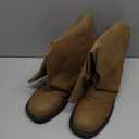 Knee High Boots Women Fall Slouchy Fold Over Tall Boots - Motorcycle, Hidden Zipper, Fashion Buckle, Platform, Square Toe (10, 1 Taupe)