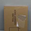 JIUYOTREE Metal Clothing Rack with Wheels, 43.3 Inches Rolling Clothes Garment Coat Rack with Bottom Shelf, Clothing Rack for Hanging Clothes, Coats, Skirts, Shirts, Sweaters, Black