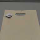 Mark Richards Canvas Hand Held Tote 13 1/2 x 13 1/2 x 2 in. Natural