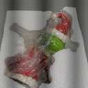 Decxmas 10 inch Christmas Tree Topper, Cute and Funny Christmas Thief Hiding Behind Gold Star Sculpted Tree Topper, HandPainted Unique Red Green Xmas Monster Decorations for Table Shelves Home Indoor