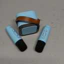 Kinglucky Mini Karaoke Machine for Kids, 2025 TOP Birthday Gifts Ideas for 3-12 Year Old Girls, Christmas Party Gifts Kids' Personal Video Players Accessories with 2 Wireless Microphones - Blue