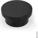 homdiy 10 Pack Black Cabinet Knobs Round Kitchen Cabinet Knobs Metal Black Dresser Knobs Zinc Cabinet Handles for Desk Drawers Cupboard Hardware