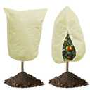 2 Pack Plant Covers Freeze Protection 2.8 oz/yd², 47.2" X 70.9" Large Winter Tree Covers Freeze Protection Bags Frost Blankets Shrub Jacket for Outdoor Plants Frost Cloth with Zipper Drawstring