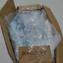 Litanika Light Blue Comforter Twin/Twin XL Size Set, 2 Pieces Bedding Set, Single Blue White Colorblock Striped Bed Set (66x90In Comforter & 1 Pillowcase), Light Blue 