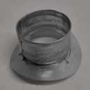 Round Saddle Take Off for 6'' Inch Duct - 4'' Outlet Branch Extension - 90 Degree Splitter - Vent Duct Transition - Round Easy-Fit Galvanized Steel HVAC Takeoff Ducting