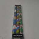 CAMKUZON Christmas Foil Wrapping Paper with Cut Lines on Reverse 3 Rolls Pack - Dancing Santa Claus, Colorful Stripes and Assorted Christmas Characters - Holiday Wrapping Paper Bundle, 24 Inch X 144