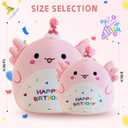 Gudisi Axolotl Plush Adorable Axolotl Stuffed Animals Soft Birthday Gift Axolotl Plushies Pillow for Kids Boys Girls Pink 8 inch