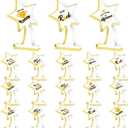 Treela 18 Pcs Employee Appreciation Awards Gifts Bulk Small Acrylic Trophies Mini Thank You Plaque Gifts for Recognition Adults Students Classroom Office Graduation Decoration(Gold,Tree)