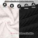 Chalier Infinity Scarf Winter Double-Layer Neck Warmer Knit Fleece Lined Circle Loop Scarves