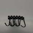 E BAVITE Swivel Swing Black Magnetic Hooks, 30lbs Strong Neodymium Magnet Hook with Epoxy Coating for Refrigerator, Cruise,BBQ Grill Tools, 2.36in in Length, Pack of 10