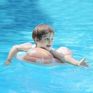 Swimbobo Baby Swimming Float Kids Inflatable Swim Ring with Safety Support Bottom Swimming Pool Accessories for 3-36 Months S