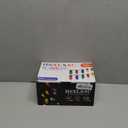 C9 Solar Christmas Lights, 33ft 50LEDs Outdoor Christmas String Lights, 8 Lighting Modes, IP65 Waterproof Outdoor Indoor Vintage Fairy Lights for Christmas Tree Party Decor (Red Green Blue Yellow Orange)