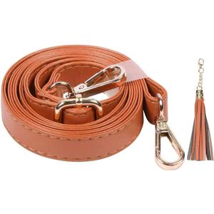 Beaulegan Purse Strap Replacement - Microfiber Leather - 59 Inch Long Adjustable for Crossbody Shoulder Bag - 0.7 Inch Wide, Camel/Gold