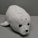 WEIGEDU Adorable White Baby Seal Plush Pillow Soft Stuffed Animal Toy, Cuddly Hugging Body Pillow for Kids & Adults, 20" Arctic Ocean Seal Doll, Cute Sea Animal Plushie for Gifts & Decor