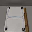 Ruxury Foldable Lap Desk Laptop Stand Bed Desk Table Tray, Breakfast Serving Tray, Portable & Lightweight Mini Table, Lap Tablet Desk for Sofa Couch Floor - White (Medium)