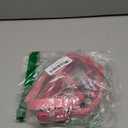 Dazzling Rhinestone Dog Collar with Soft Fabric and Crystal Bow Tie - Elegant and Glamorous Puppy Collars for Small Dogs with Leash in Pink (Large (Pack of 1))