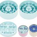 Silicone 3ml Vial Insert (1 short +2 tall) Compatible with Hydrapeak Food Jars,Vial Insert Peptide Storage for 32/25/18oz Hydrapeak Food Thermos, Maximum Hold 48 Vials, Blue,(No vials&Jar included)