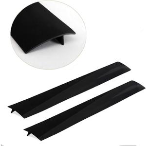 Silicone Kitchen Stove Gap Covers, Kitchen Counter Gap Anti-Slip Non-Tacky Filler Seals Spills Between Counter, Stovetop, Oven, Washer, Heat-ResistantSet of 2 (21 Inches, Black) 
