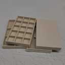 4 Pcs Stackable Jewelry Organizer Trays, 8 x 5 x 1 Inch Velvet Jewelry Trays Beige Jewellery Drawer Inserts Organizer Display Case Storage with Removable Dividers for Earring, Necklace, Rings