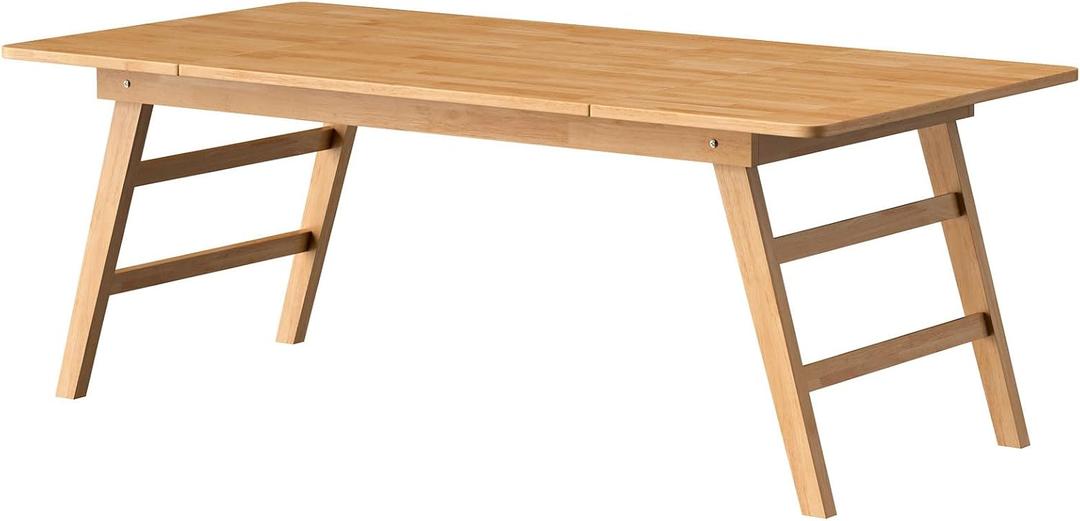 Solid Wood Folding Dining Table 83 X 39 Inches Outdoor Dining for Up to 8-10 People Serving Table Event Extension Table- Patio Furniture Solid Wood Kitchen Table