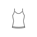 Women's Tank Top, White Color, Size S